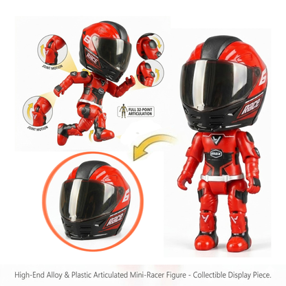 Transforming Mini Motorcycle Rider Figure