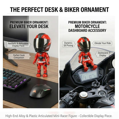 Transforming Mini Motorcycle Rider Figure